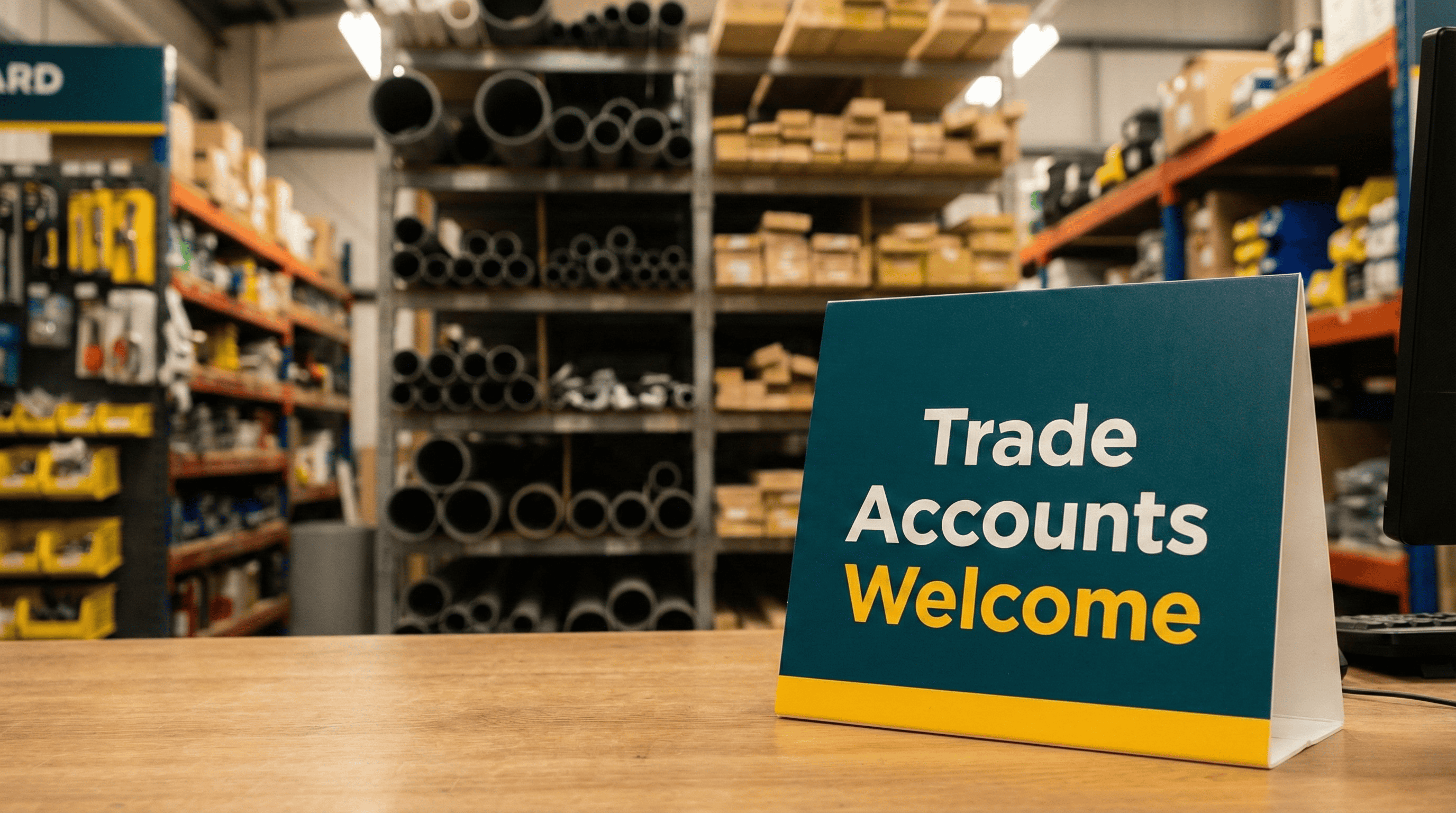 Builders Merchant Trade Counter Signage